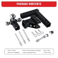 thumbnail image 7 of Adjustable Trailer Hitch Ball Mount, Tri-Ball (1-7/8" X 2" X 2-5/16"), Fits 2" Receiver, 5" Rise/Drop Hitch, Hitch For Heavy Dut ,Dependable Strength, 7 of 7