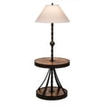thumbnail image 2 of Meyda Tiffany 165145 Achse 58" Tall Dual Function Floor Lamp - Natural Wood / Oil Rubbed, 2 of 6