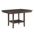 thumbnail image 4 of Lexicon Balin 5 Piece Counter Height Dining Set in Brown with Slat Back Chairs, 4 of 8