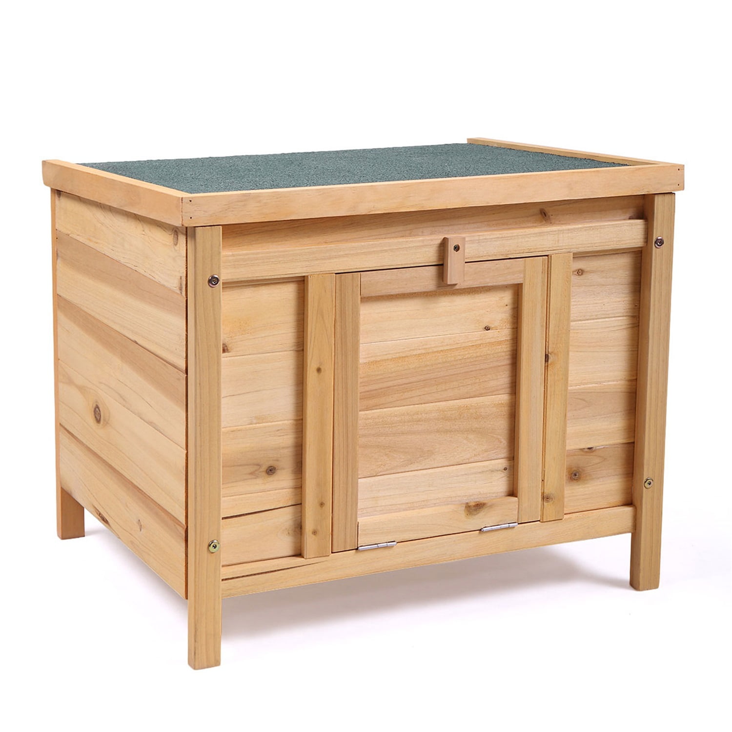 Pefilos 23 Inch Rabbit Hutch for Outdoor Topnotch Weatherproof Wooden Bunny Cat House Pet Cage Shelter Feral Cat House, Beige Pefilos 23 Inch Rabbit Hutch for Outdoor Topnotch Weatherproof Wooden Bunny Cat House Pet Cage Shelter Feral Cat House, Beige
