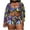 Purple, variant on 3 Piece Swimsuits for Women 2024 Plus Size Outfits Boho Floral Tropical Bikini Short Sets Summer Beach Cover Ups Purple