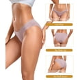 thumbnail image 5 of ANLIQI Modal Underwear Women Supersoft Bikini Panties for Women Pack Hi Cut Hipster Breathable Comfy Stretchy Ladies Undies(6D,S), 5 of 7