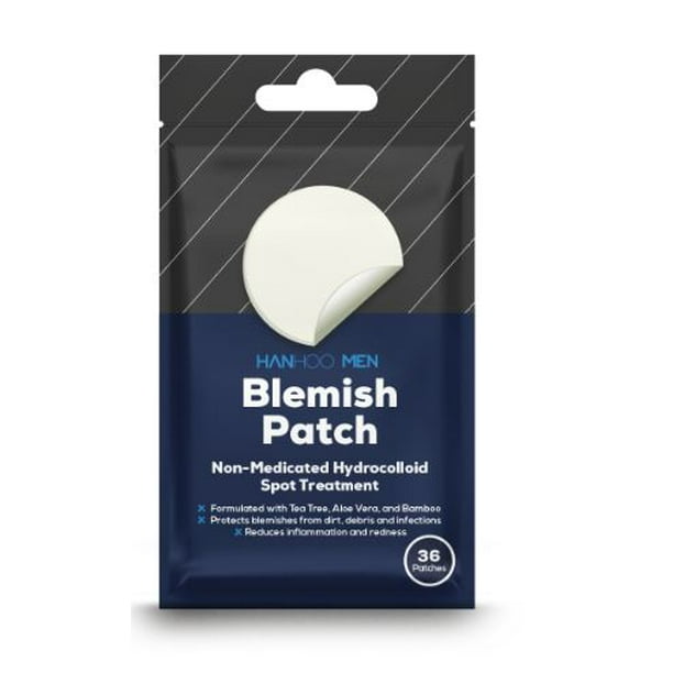 Hanhoo Men's Blemish Patch with Tea Tree, Hyaluronic Acid, and Aloe