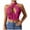 Red, variant on Riforla Fashionable Mesh Lingerie Bustier with Adjustable Neck Tie and Support Everyday Wear Bras Black M