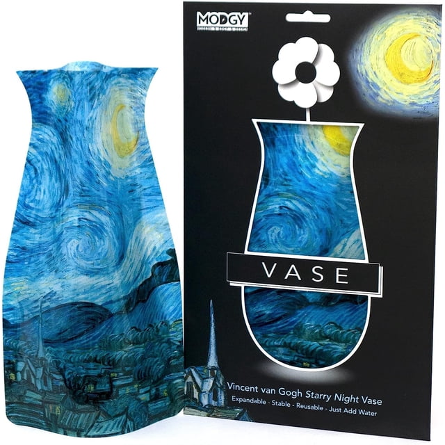 Jarrón de plástico MODGY Vincent Van Gogh Starry Night ampliable