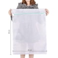 thumbnail image 2 of Extra Large Mesh Laundry Bag, 2 Pack Zippered Polyester Delicates Laundry Wash Bag, Washer, 2 of 4