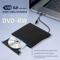 thumbnail image 2 of Grabadora de DVD USB 3.0 Tipo C 2 en 1, Externa, , Portátil, CD-RW, DVD-ROM, Unidad Óptica, Lector y Reproductor., 2 of 8