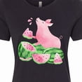 thumbnail image 4 of Inktastic Watermelon Piggy Women's T-Shirt, 4 of 5