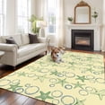 thumbnail image 2 of Yellow Green Coastal Area Rugs 8'x10', Washable Small Throw Rugs for Living Room Patio, Starfish Nautical Ocean Sea Wooden Indoor Outdoor Rug Non-Slip Low Pile Carpet Runner Reversible Floor Mats, 2 of 8