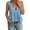 Blue, variant on IWRICH Women's V Neck Ruffle Tank Tops Sleeveless Flowy Tiered Peplum Blouse Casual Summer Loose Fit Swing Cami Shirts White XL