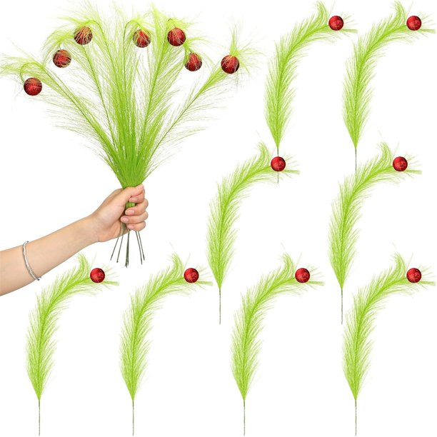 8 Adornos Para La Punta Del Árbol De Navidad, 17 Pulgadas, Rojo, Verde Rizado, Verde Lima Rizado, Adornos Para La Punta Del Árbol De Navidad, Adornos Para El Hogar, Coronas, Decoraciones Artesanales