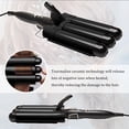 thumbnail image 2 of 3 Barrel Curling Iron Jumbo 0.98 inch (25mm) Hair Curling Wand Crimper Instant Heating Adjustable Hair Curler with 2 Temperature Control, 2 of 6
