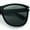 Matte Black - Black, variant on Mens Glass Lens Gentlemanly 90s Chic Large Horn Rim Sunglasses Matte Black