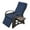 Navy Blue#02, variant on Patio Furniture Outdoor Recliner Chair,2 Buckle Adjustment Mechanism Reclining Lounge Chair and Removable Soft Cushion, with Modern Armchair and Ergonomic for Home, Sunbathing or Relaxation (Brown +