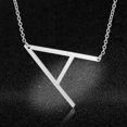 thumbnail image 1 of Collar con inicial de estrella única para mujer, collares con letras de acero inoxidable 100%, joyería con 26 letras, A-Z, venta al por mayor, envío directo, 1 of 4