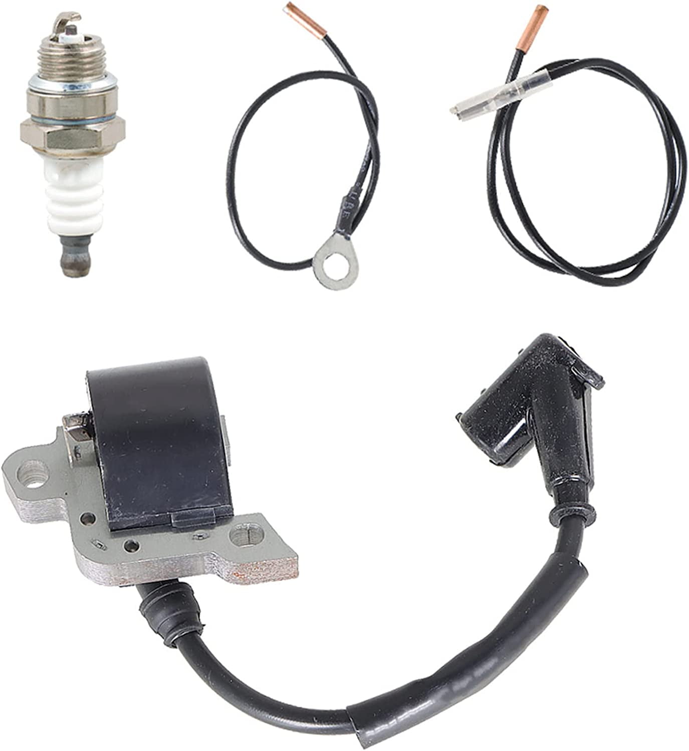 ALLCARB Ignition Coil & Spark Plug 0000 400 1300 Replacement for Stihl MS240 MS260 MS290 MS310