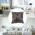 thumbnail image 5 of Creowell Purple Butterfly Pattern Decorative Set of 2  Throw Pillow Cover Cushion Cover Modern Pillow Cover White, 5 of 7