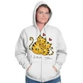 thumbnail image 5 of Crazy Cat Lady I Love You Kitties Zip Hoodie Sweatshirt Women Brisco Brands S, 5 of 5