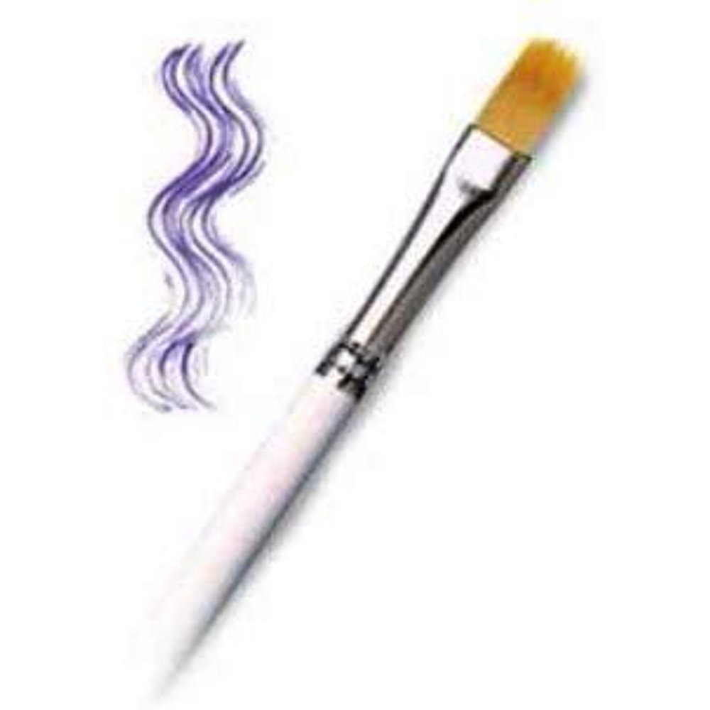 White Wonder Filbert Comb Brush 1/2 inch for Splatter or Spatter