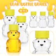 thumbnail image 6 of 48 Pcs 2 oz Plastic Honey Bear Bottles - Clear Reusable Mini Bear Jars with Lids for Holidays & Baby Showers$$Home Decor, Kitchen, & Other, 6 of 7