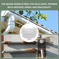 thumbnail image 3 of Pvc Square Rainwater Funnel For Villa Eaves Easy Installation Decorative Downspout Diverter Water Drainage For Rainwater Collection Systems, 3 of 8