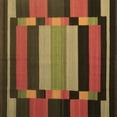 thumbnail image 1 of Ahgly Company Indoor Square Abstract Brown Contemporary Area Rugs, 4' Square, 1 of 4