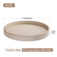 thumbnail image 5 of Misright Premium Round Leather Jewelry Tray With Gold Trim For Elegant Home Display, 5 of 13