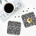 thumbnail image 4 of Kdxio Zebra Funny Coasters,4 Pcs Leather Coasters,Housewarming Gifts,Protect Furniture from Water Marks Scratch and Damage, 4 of 8