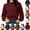 Wine, variant on Womens Mockneck Sweatshirt Fashion Solid Color Casual Oversized Cropped Pullover Fall Outfits