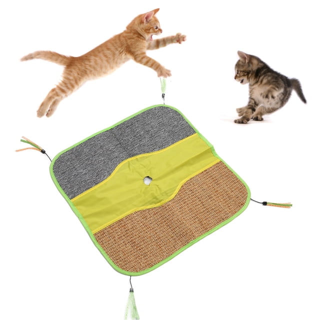 Alfombra Para Rascar Gatos, Alfombrilla Rascadora Para Gatos, Garras De Molienda, Diseño De Rejilla Trasera De Sisal, Interesante Con Cuerdas Para Dormir Para Suministros Para
