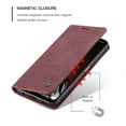 thumbnail image 2 of Samsung Galaxy A72 5G Wallet Case, Galaxy A72 Case, Dteck Lightweight Soft PU Leather Magnetic Folio Flip Case Built-in Credit Card/Money Slots for Samsung Galaxy A72 5G/4G, Winered, 2 of 11