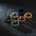 thumbnail image 5 of Men's Stainless Steel Solid Link Chain Statement Ring Hip Hop Watch Band Design, 5 of 5
