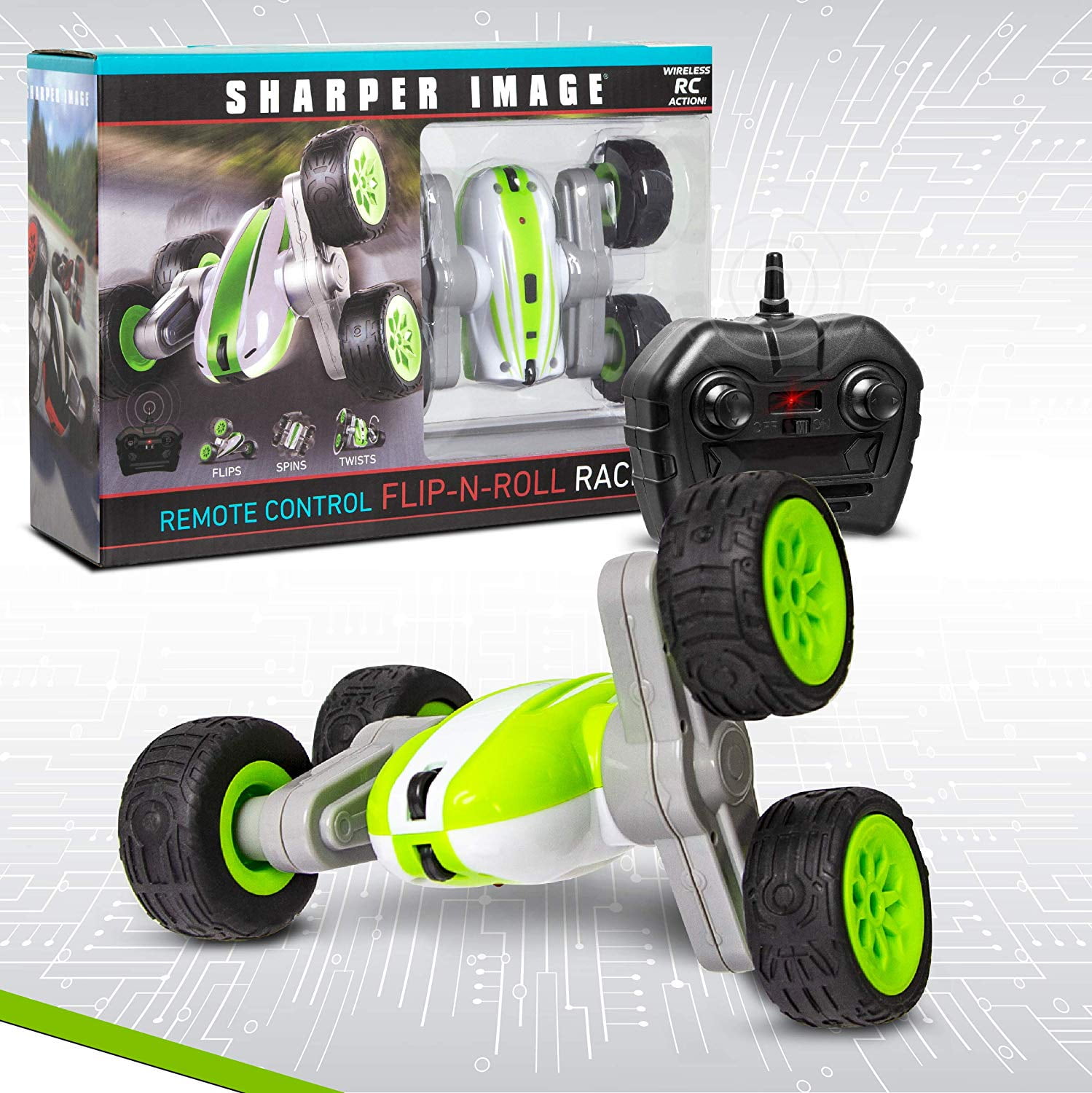 sharper image flip n roll racer