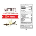 thumbnail image 3 of Matteo's Sugar Free Coffee Flavoring Syrup, Vanilla, Delicious Coffee Syrup, 0 Calories, 0 Sugar coffee syrups, Keto Friendly, 3 of 8
