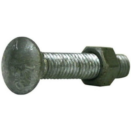 

328504C 0.38 x 3 in. Galvanized Carriage Bolt With Nut Pack 10