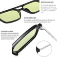 thumbnail image 3 of Gafas de sol de aviador polarizadas cuadradas para mujer y hombre, gafas de sol vintage, 3 of 4