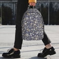 thumbnail image 2 of Easygdp Daisies Flowers Mochila Ligera de 15 Pulgadas para Estudiantes, Mochila Cómoda para la Escuela y Viajes, Correas Ajustables, 2 of 6