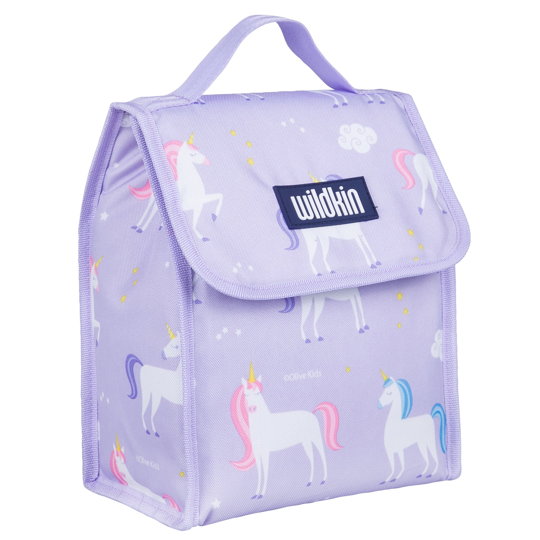 Wildkin Unicorn Purple Insulated Lunch Bag for Boys and Girls