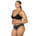 thumbnail image 5 of fresh collection by Fruit of the Loom Women's Cotton Triangle Bralette and Bikini Underwear Set, 5 of 8