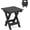 Black, variant on Small Outdoor Folding Side Table, HDPS Outside End Table for Patio, Porch, Deck, Pool, 14 Inch Height, White