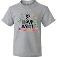 thumbnail image 3 of Inktastic Ballerina Dancer I Love Ballet Youth T-Shirt, 3 of 5