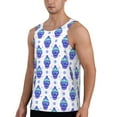 thumbnail image 2 of Pofeuu Winter Snowflake Skiing Skull Print Men's Workout Tank Tops Sleeveless Muscle Gym Shirt Quick Dry-3X-Large, 2 of 7