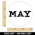 thumbnail image 2 of May Month Calendar Fun Text Self-Inking Rubber Stamp Ink Stamper - Sky Blue Ink - Small 3/4 Inch, 2 of 7