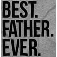thumbnail image 2 of Best Father Ever Dad Fathers Day Men's Long Sleeve Tee T Shirt Brisco Brands X, 2 of 6
