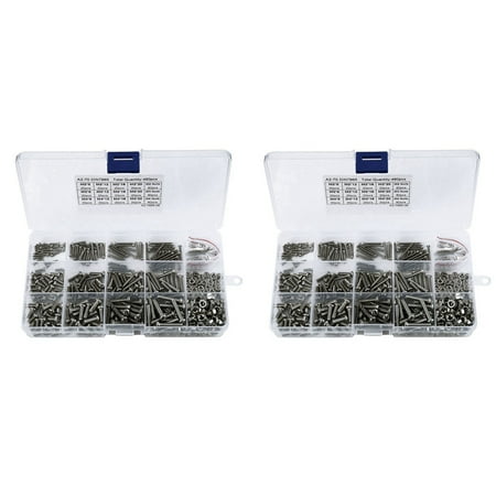 

960Pcs/Set M2 M2.5 M3 Din7985 Gb818 Steel Recessed Pan Screws Screws Assortment Kit Hw028