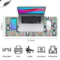 thumbnail image 5 of Long Mouse Pads for Desk,Cute Pitbull Terriers Dog and Flowers Desk Mats on Top Of Desks, Desk Mouse Pad Extra Large with 3mm Non-Slip Base and Stitched Edge for Gaming,Office,Work,Home 31.5"x11.8", 5 of 6