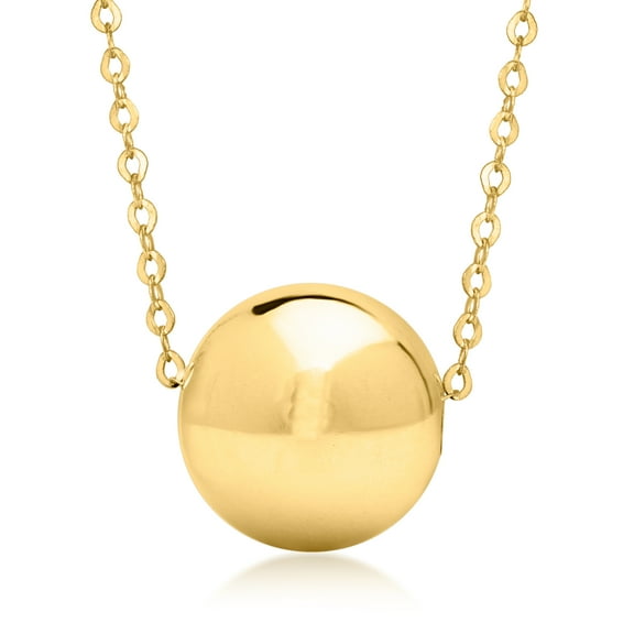 Ross-Simons Italian 14kt Yellow Gold Bead Necklace, Women's, Adult