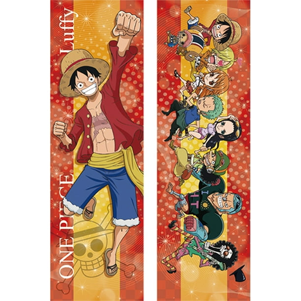 Luffy and Chibi Crew One Piece Body Pillow Case