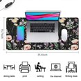 thumbnail image 5 of Long Mouse Pads for Desk,Pioneer Flower Floral Print Pattern Desk Mats on Top Of Desks, Desk Mouse Pad Extra Large with 3mm Non-Slip Base and Stitched Edge for Gaming,Office,Work,Home 35.4"x15.7", 5 of 6