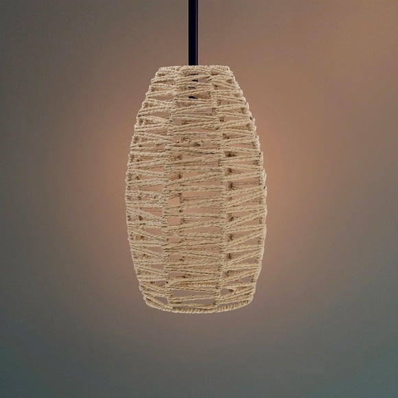 RENACLIPY lamp shade cover Round Paper Rope for Floor Lamp Living Room Homeowners 1Pack